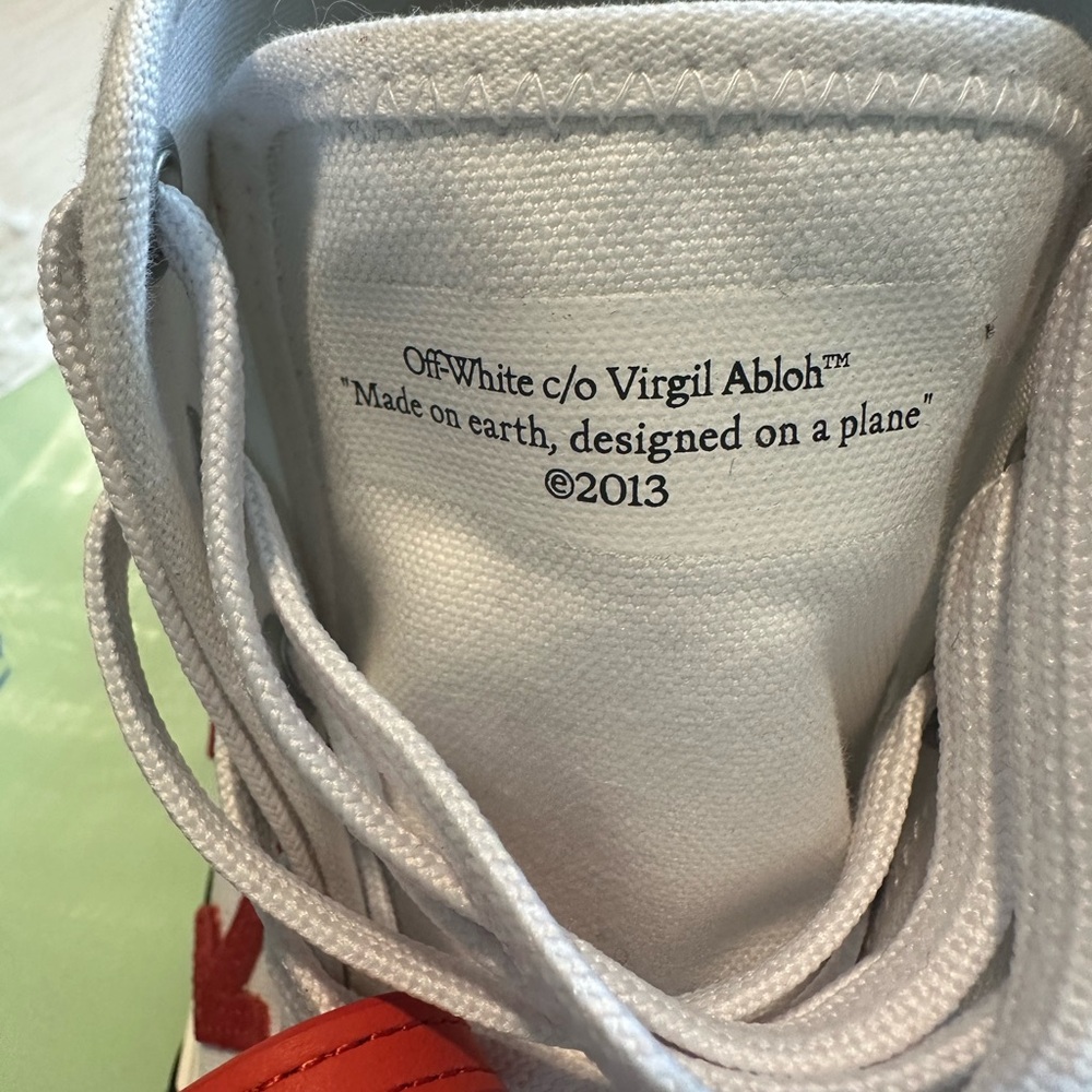 Off-White Red and White Sneakers - Picture 5 of 15